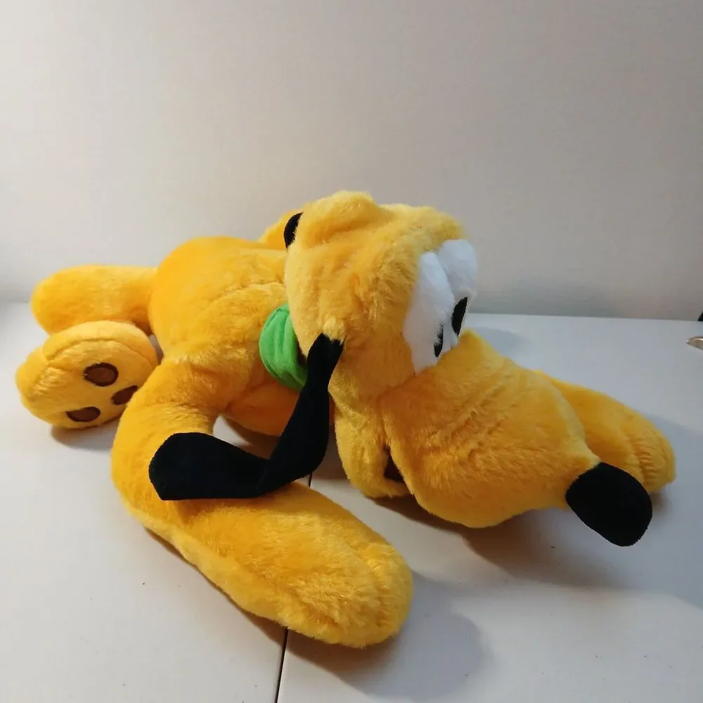 Disney Store Mickey & Friends Laying Pluto Dog Stuffed Plush Animal Toy Doll 14